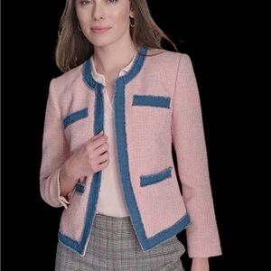 NWT Tommy Hilfiger Women's Collarless Open-Front Blazer – Size 12